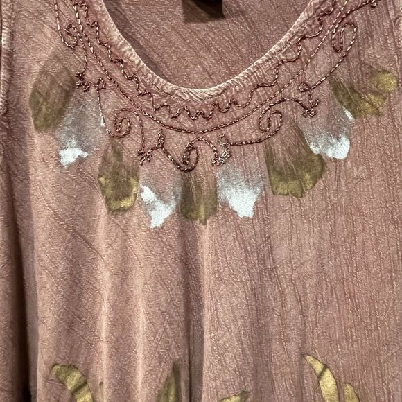 Fashion Force Women’s Fairycore Boho Midi Dress Embroidered Free Size Stretch - Picture 2 of 8